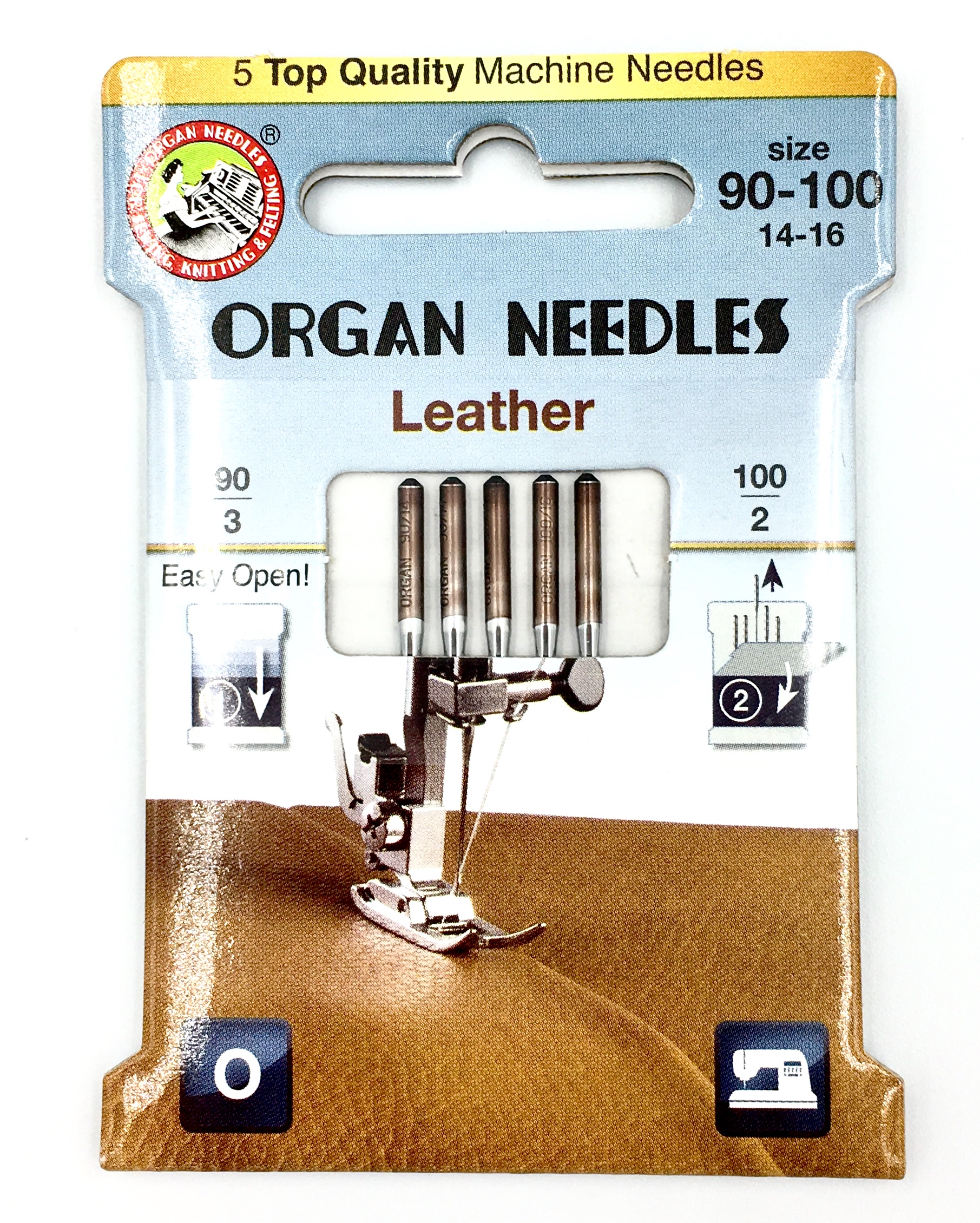 Organ Regular Point needles – size 100/16 – style 130/705H/15×1