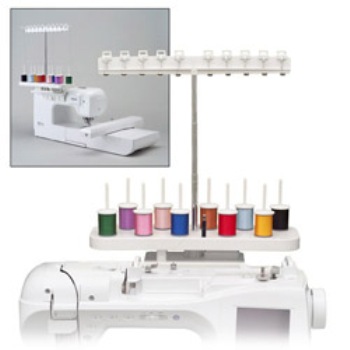 10-Spool Sewing Machine Thread Stand Holder for Brother Embroidery Machine